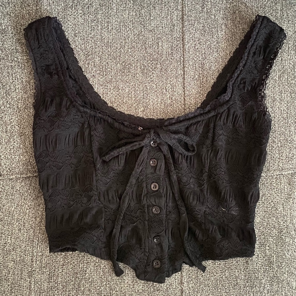 Bailey Rose Lace Corset Crop Top